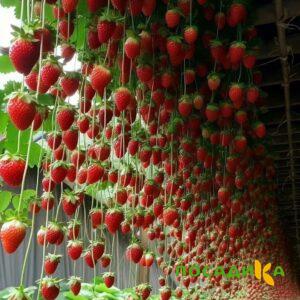 Клубника ампельная Анастасия купить по цене от 370р. в интернет-магазине «Посадика» с доставкой почтой в в Балтийске и по всей России – [изображение №1].